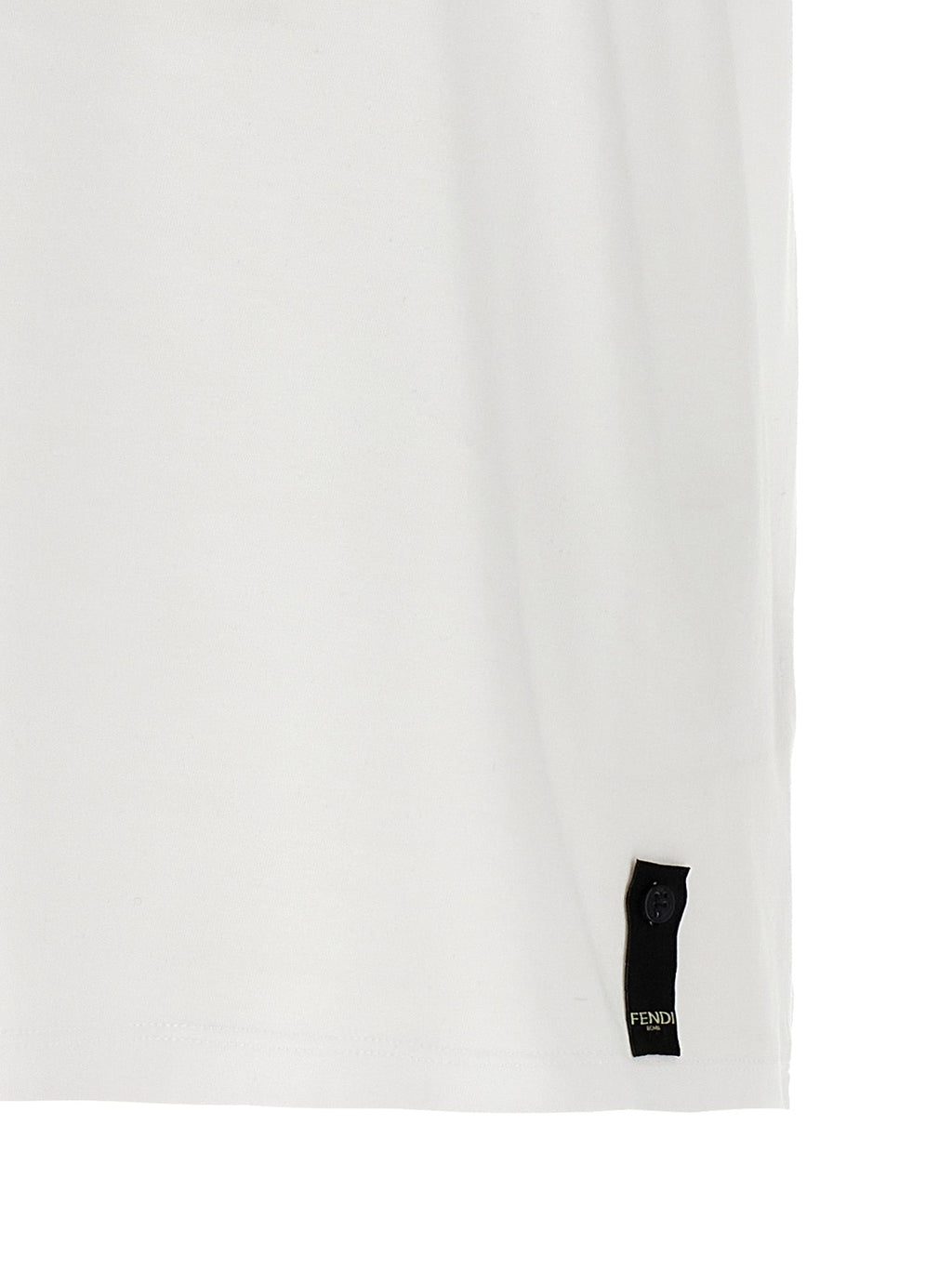 Fendi White Cotton T-Shirt