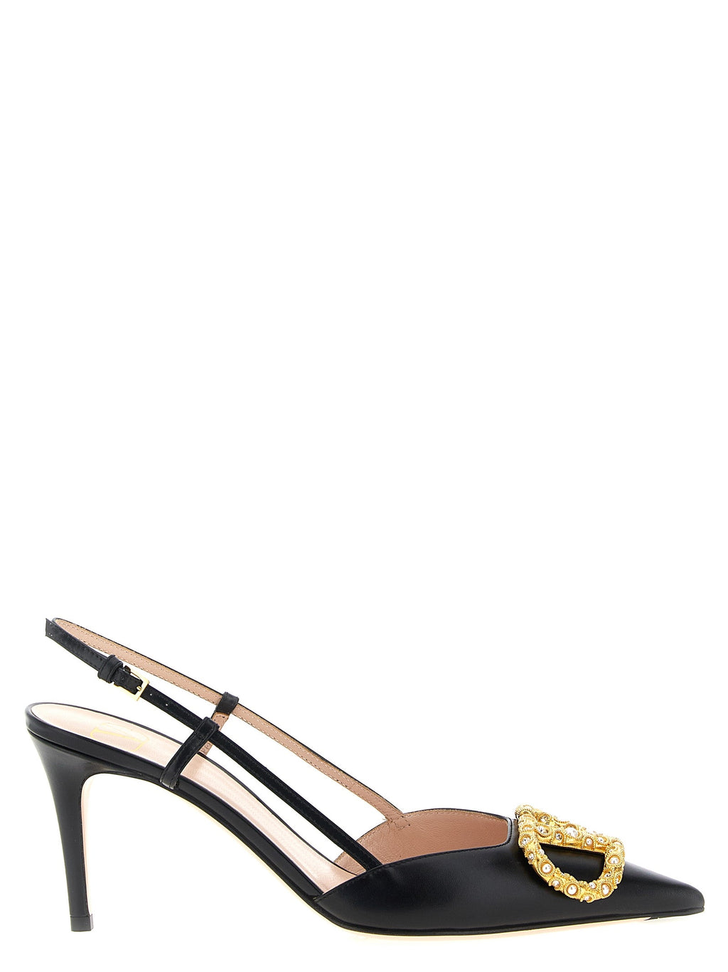 Valentino Garavani Black Calfskin High Heel Pumps