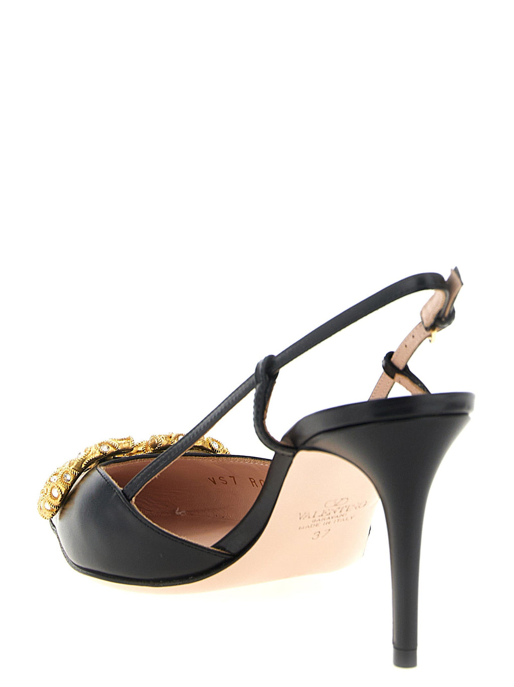 Valentino Garavani Black Calfskin High Heel Pumps