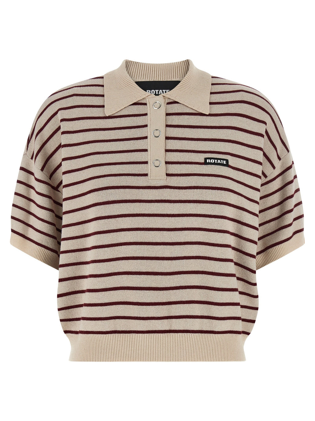 ROTATE BIRGER CHRISTENSEN Multicolor Mohair Polo Shirt