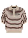 ROTATE BIRGER CHRISTENSEN Multicolor Mohair Polo Shirt