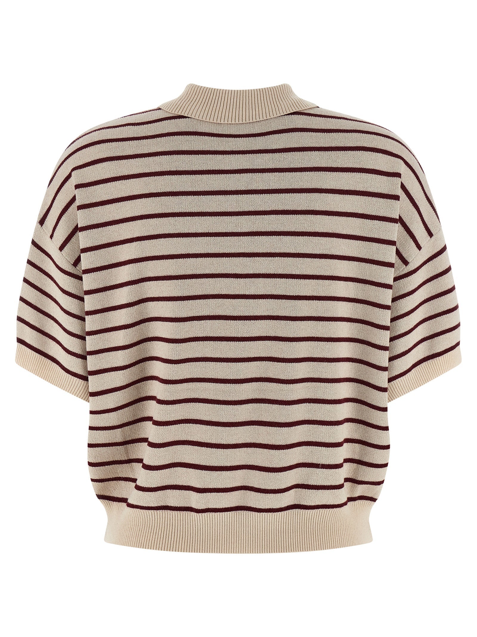 ROTATE BIRGER CHRISTENSEN Multicolor Mohair Polo Shirt