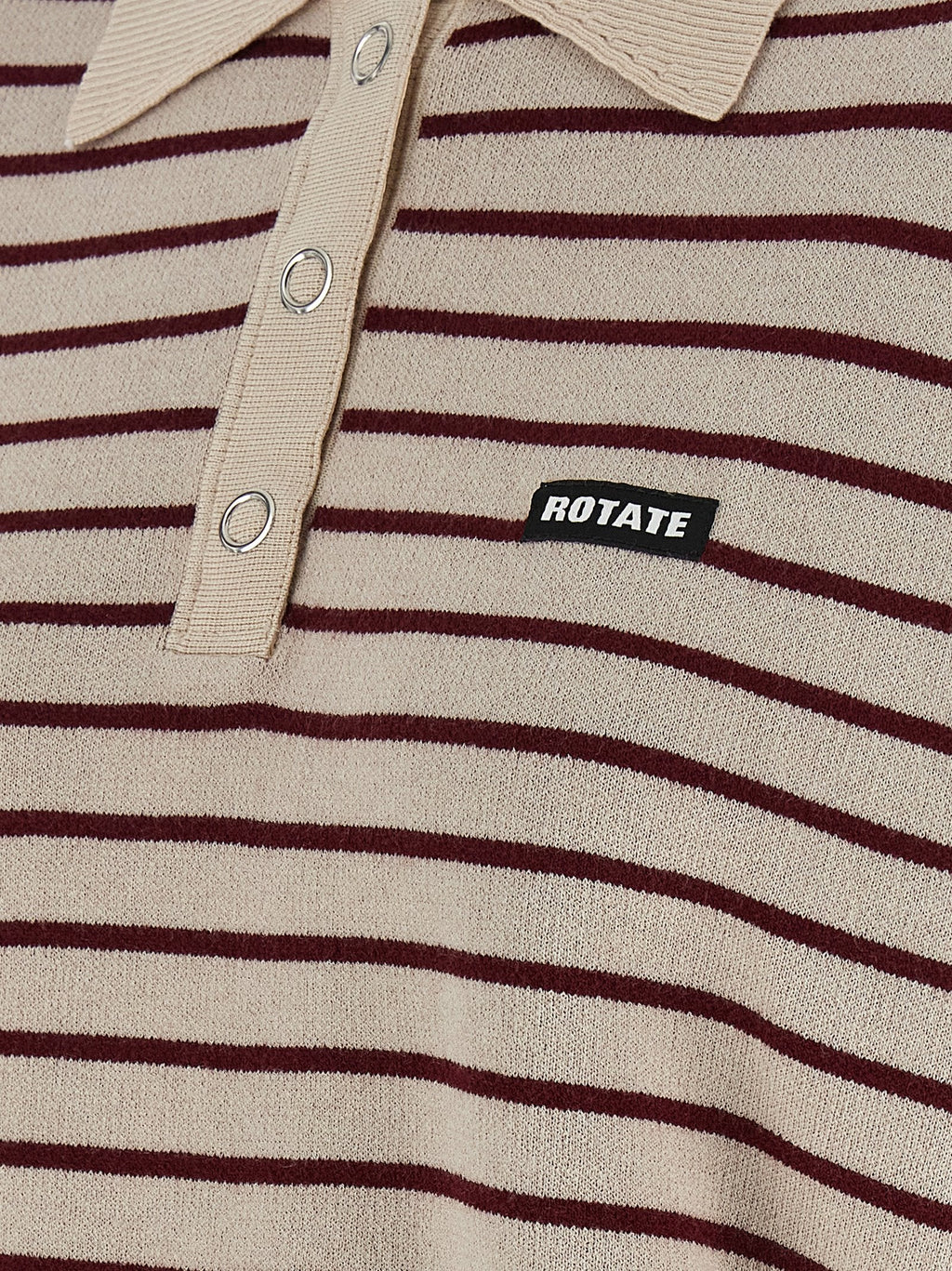 ROTATE BIRGER CHRISTENSEN Multicolor Mohair Polo Shirt