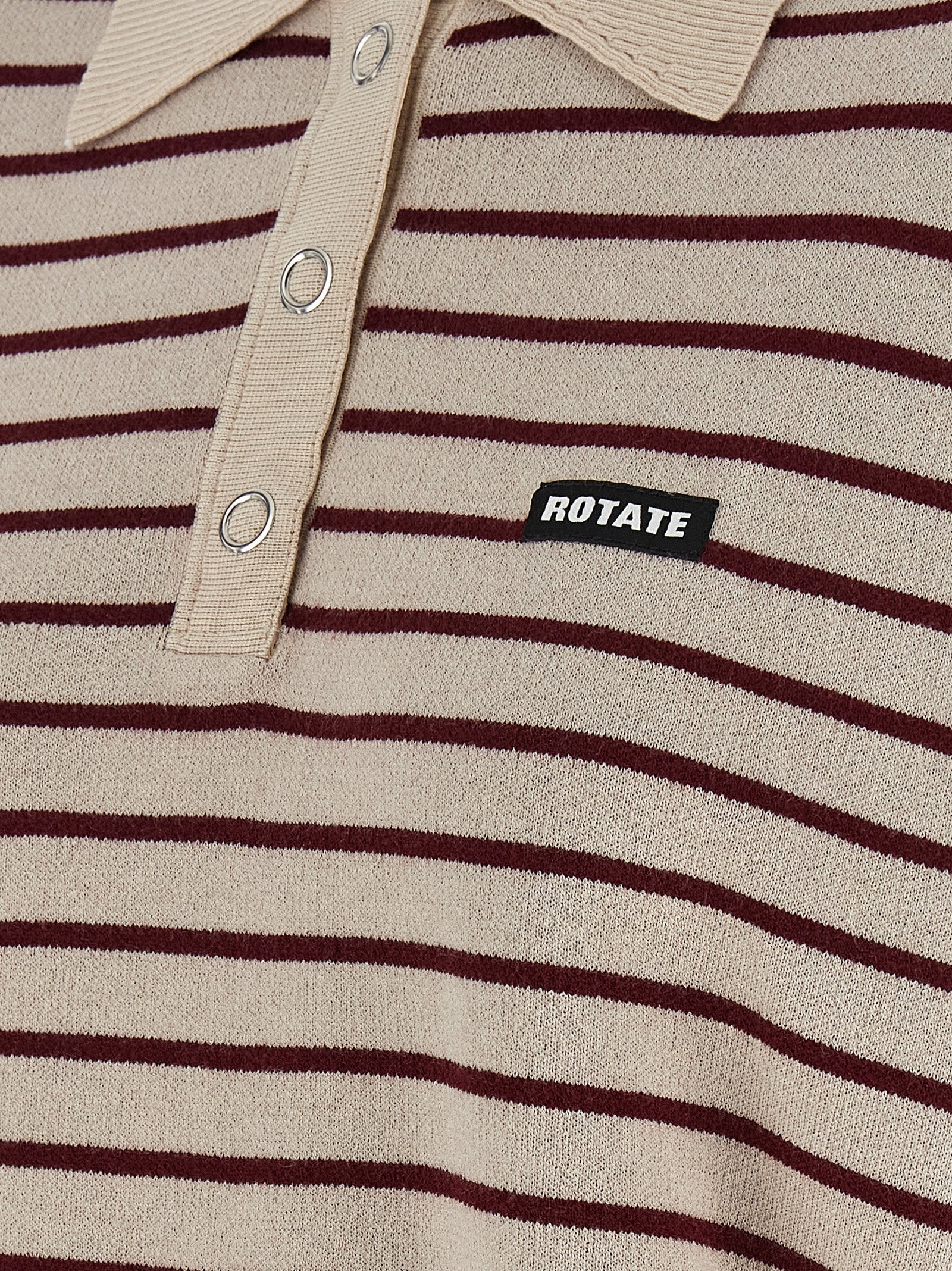 ROTATE BIRGER CHRISTENSEN Multicolor Mohair Polo Shirt