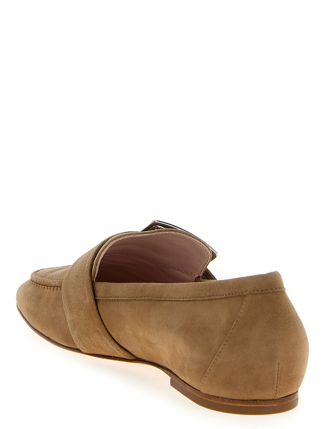 Roger Vivier Beige Goatskin Slip-On Loafers