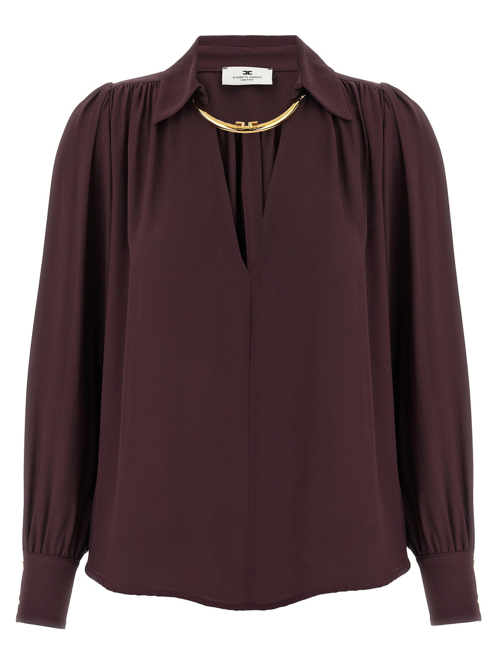 Elisabetta Franchi Purple Viscose Blouse