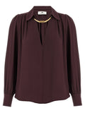 Elisabetta Franchi Purple Viscose Blouse