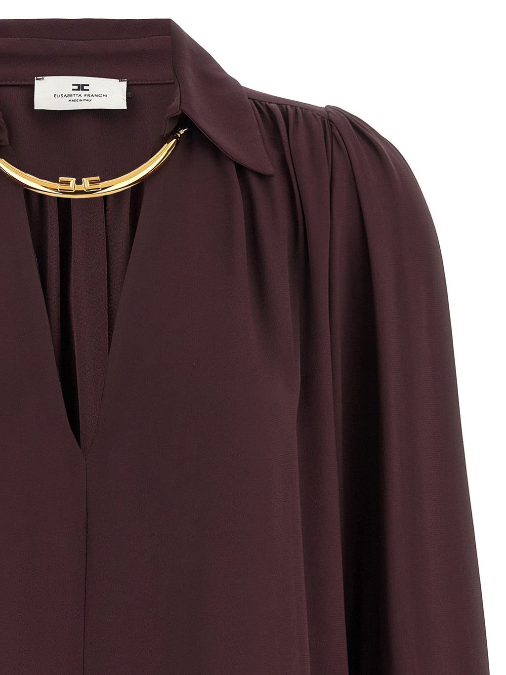 Elisabetta Franchi Purple Viscose Blouse