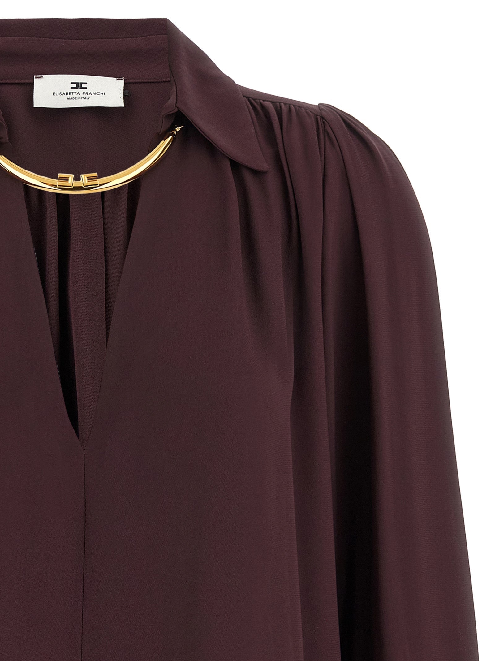 Elisabetta Franchi Purple Viscose Blouse