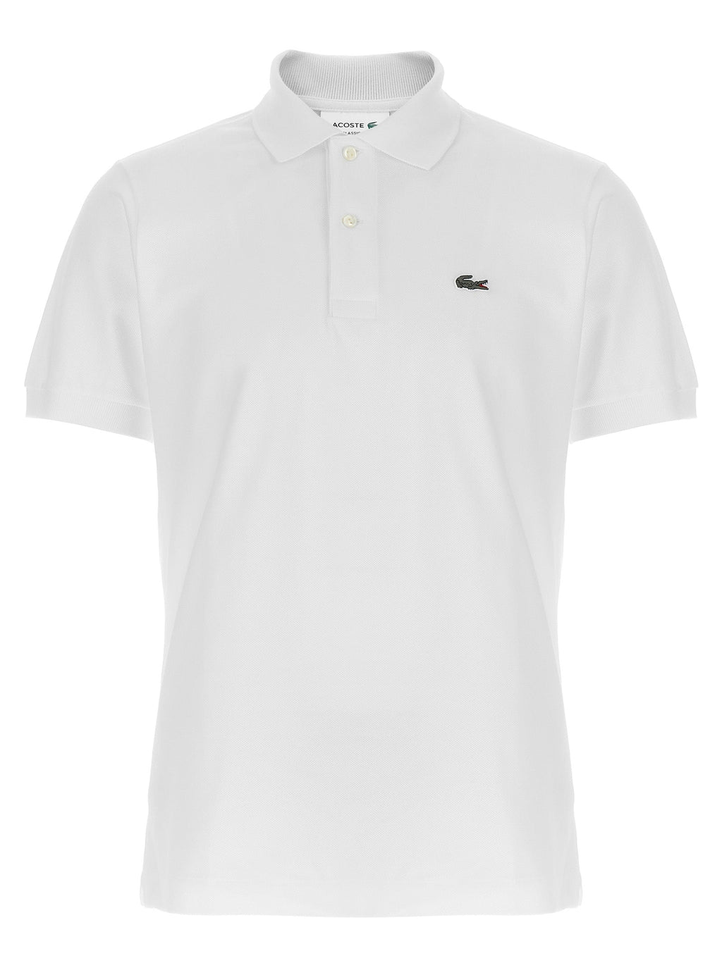 Lacoste White Cotton Polo Shirt