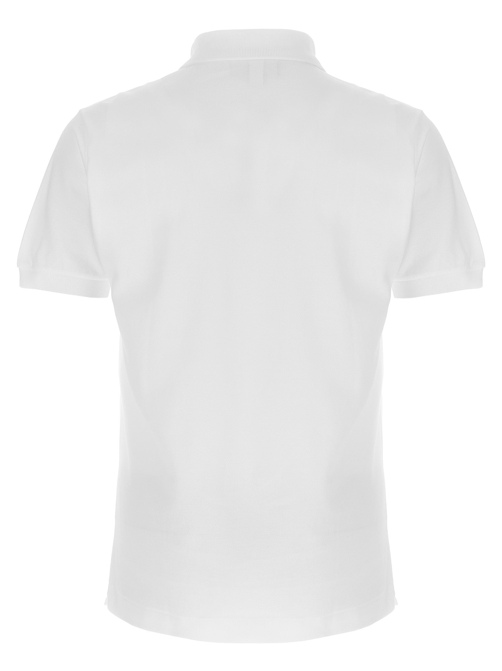 Lacoste White Cotton Polo Shirt