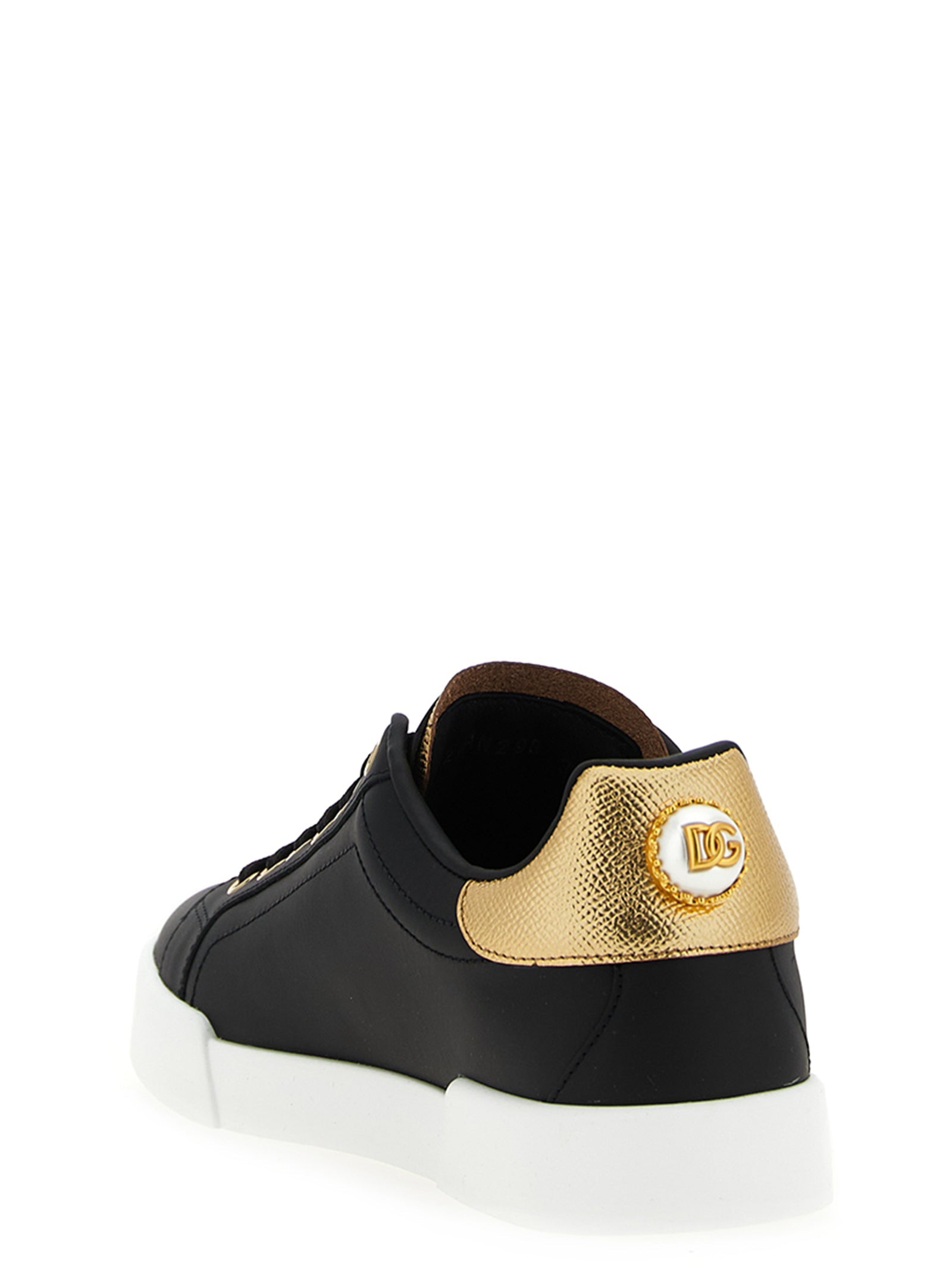 Dolce & Gabbana Black Calfskin Sneakers