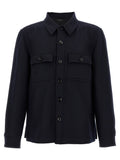 Tom Ford Blue Wool Blouse