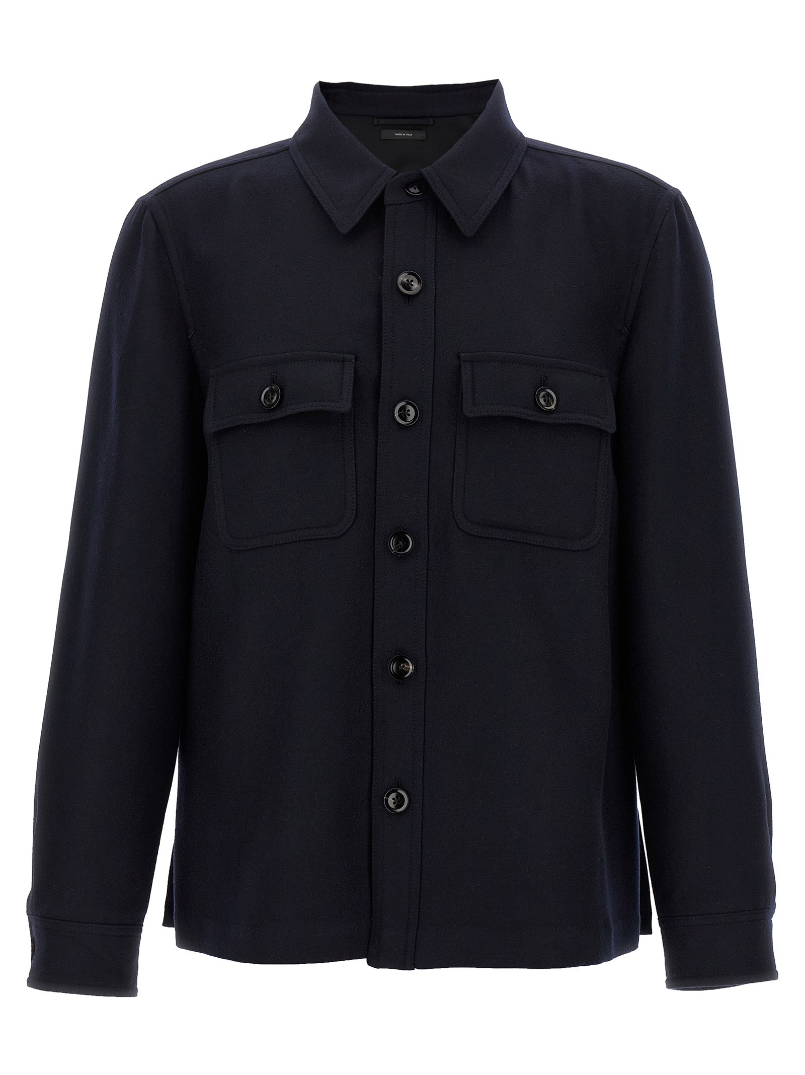 Tom Ford Blue Wool Blouse