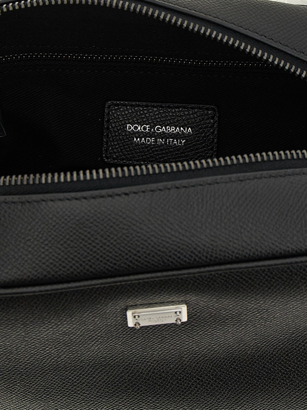 Dolce & Gabbana Black Calfskin Leather Wallet