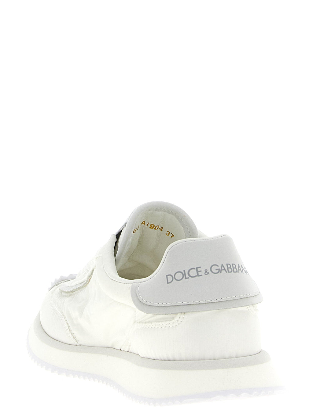 Dolce & Gabbana White Polyester Athletic Sneakers