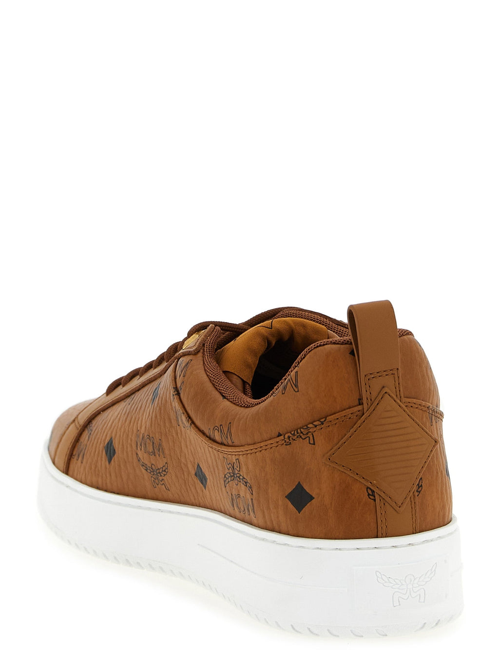 MCM Brown Polyethylene Low Top Sneakers