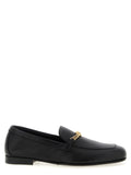 Versace Black Calfskin Slip-On Loafers
