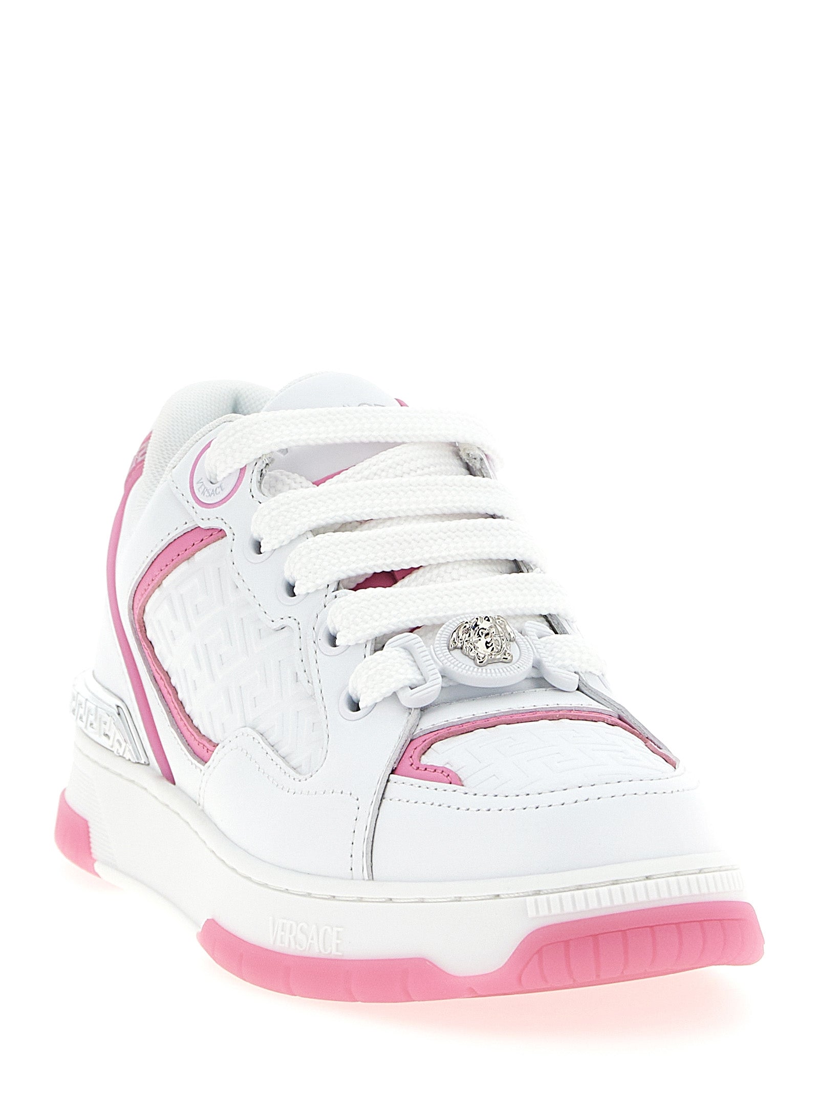 Versace Multicolor Calfskin Athletic Sneakers