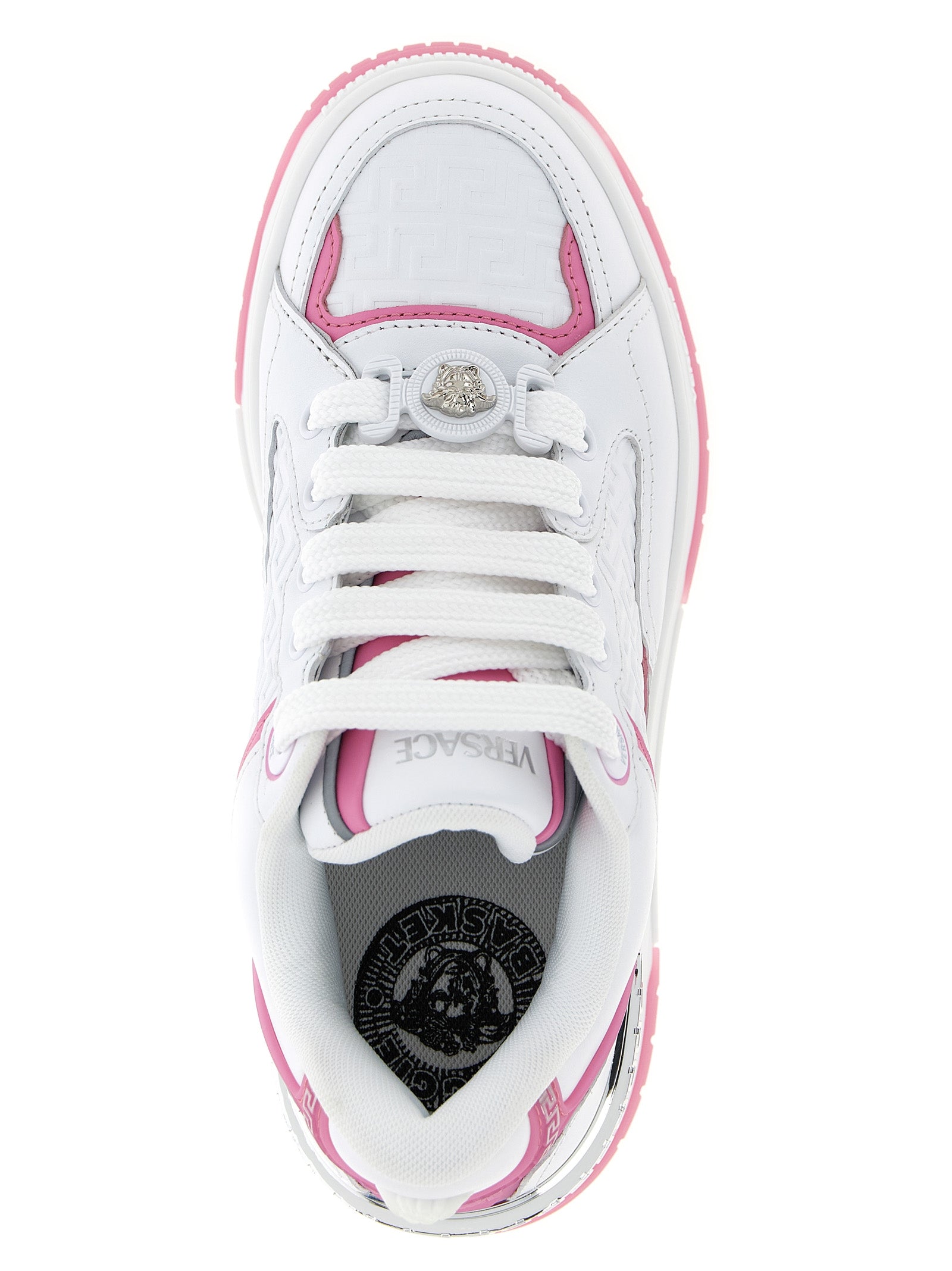 Versace Multicolor Calfskin Athletic Sneakers