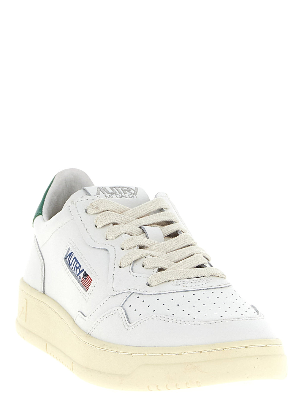 Autry Bicolor Goatskin Low Top Sneakers