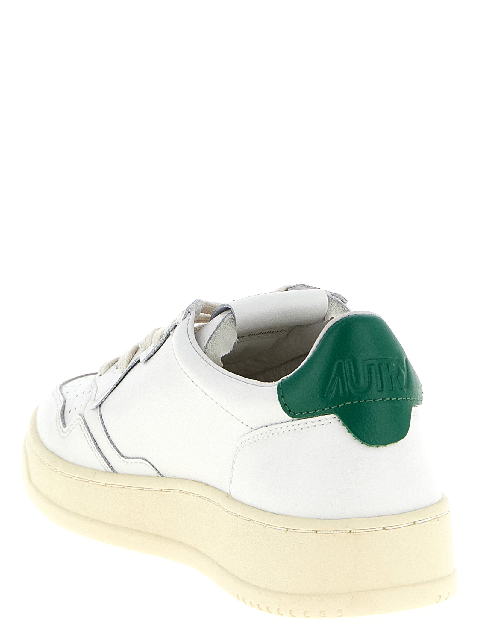 Autry Bicolor Goatskin Low Top Sneakers