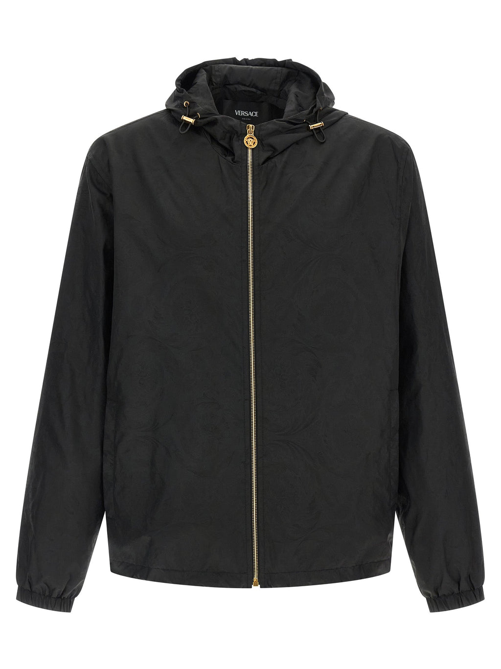 Versace Black Nylon Shell Jacket