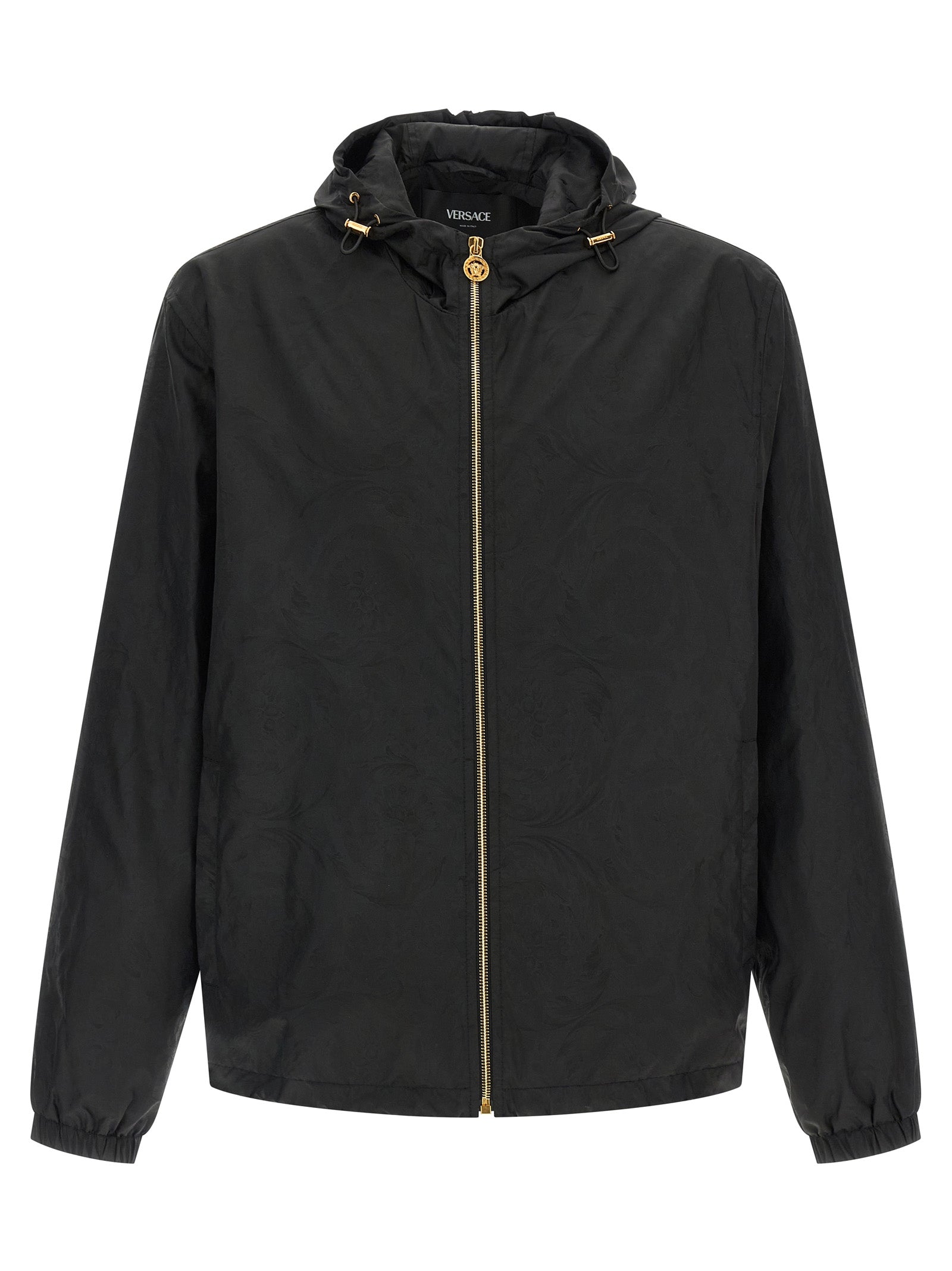Versace Black Nylon Shell Jacket