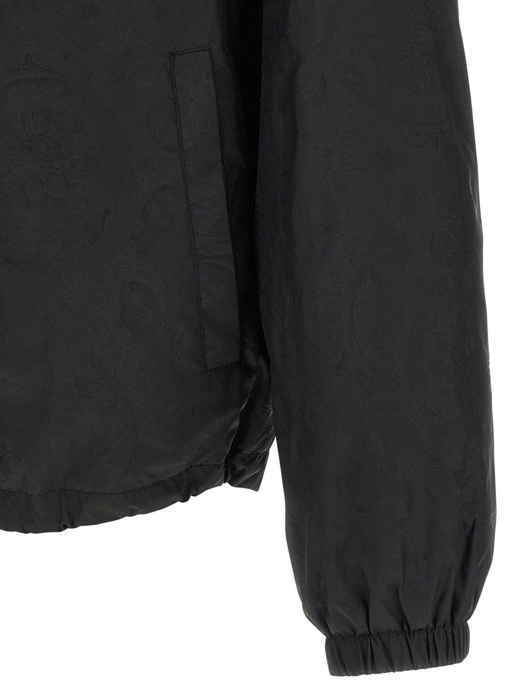 Versace Black Nylon Shell Jacket