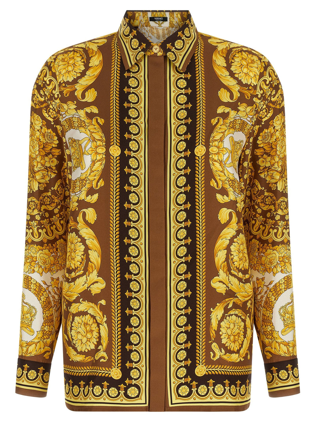 Versace Gold Silk Blouse