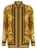 Versace Gold Silk Blouse