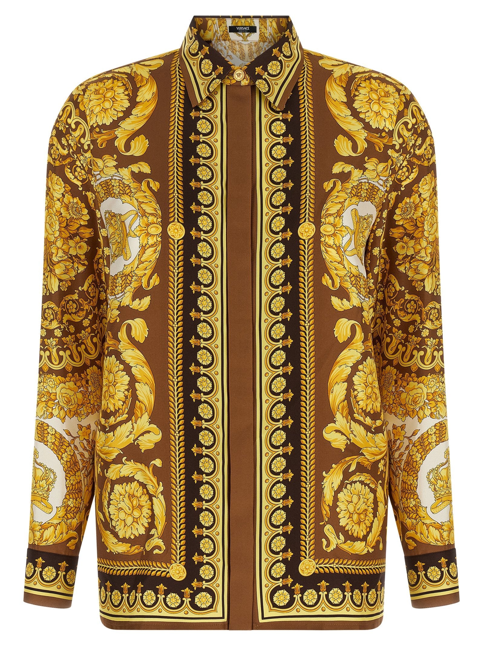 Versace Gold Silk Blouse