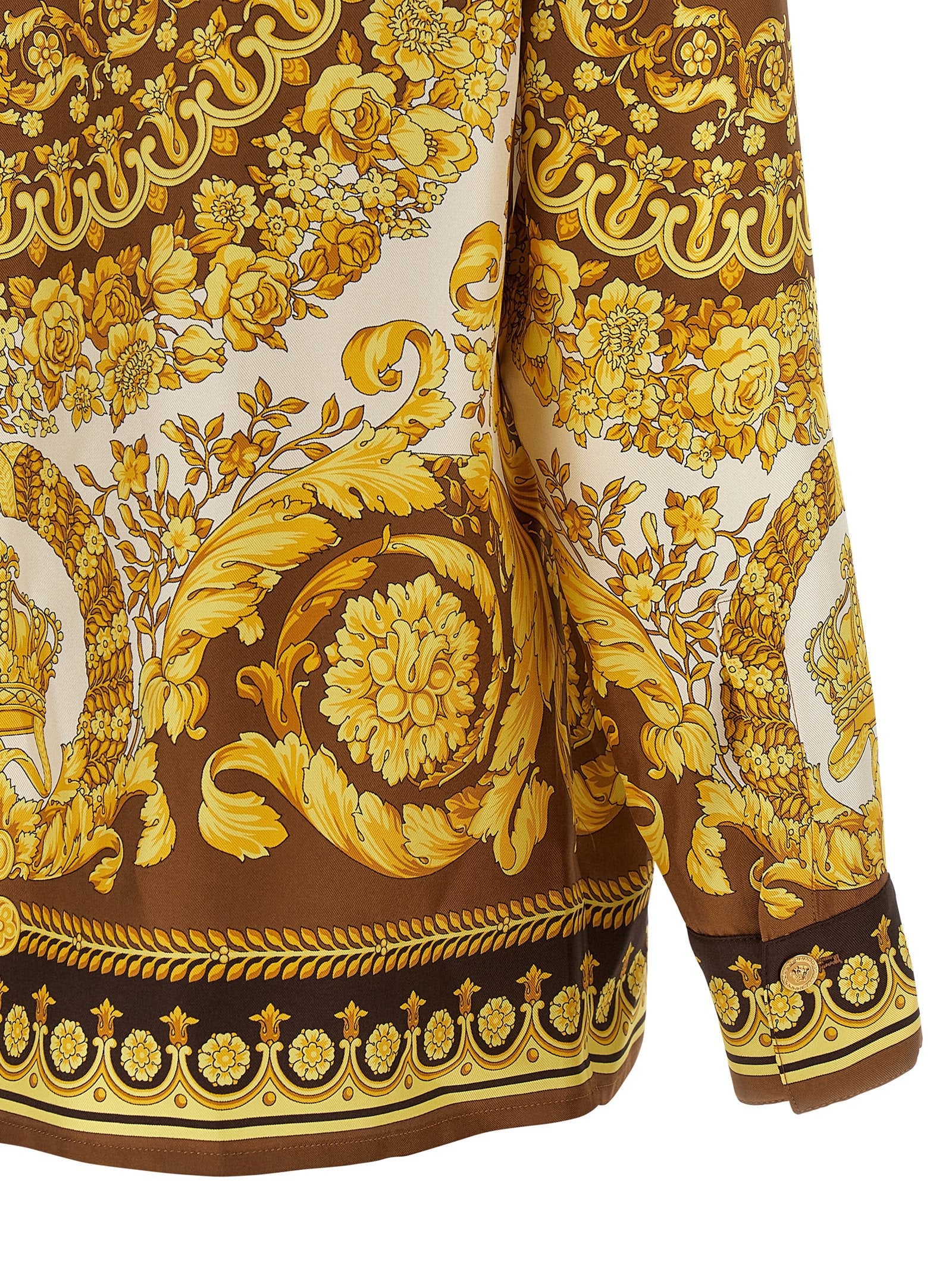 Versace Gold Silk Blouse