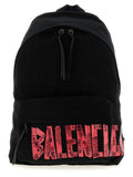 Balenciaga Black Cotton Backpack
