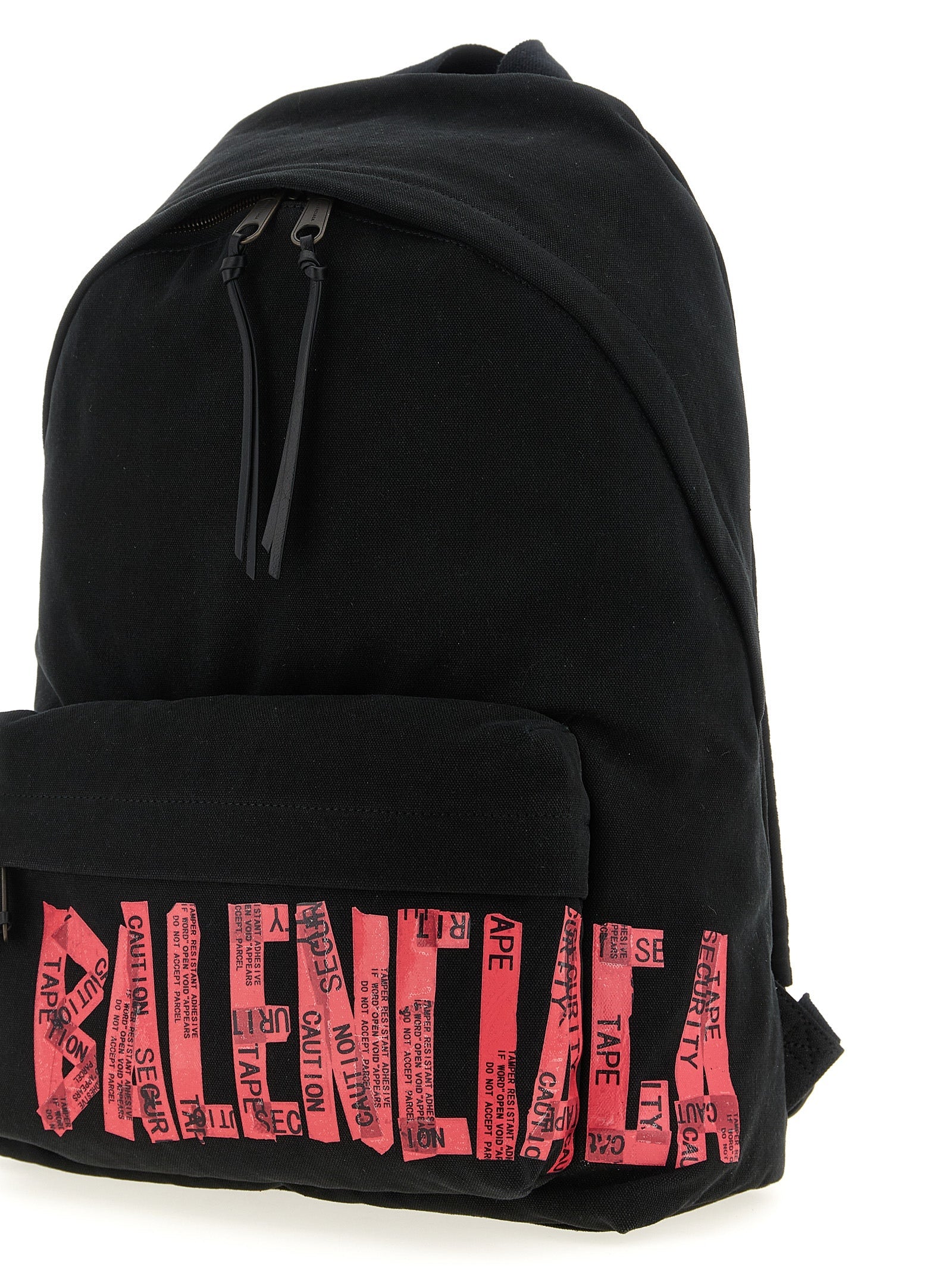 Balenciaga Black Cotton Backpack