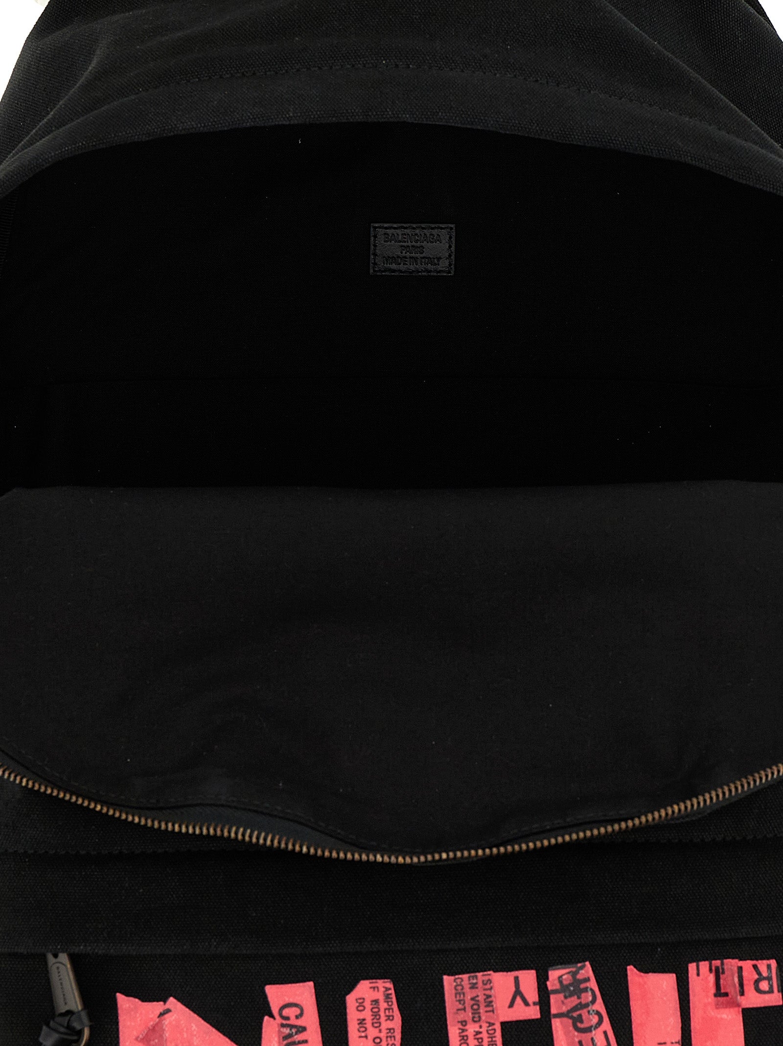 Balenciaga Black Cotton Backpack