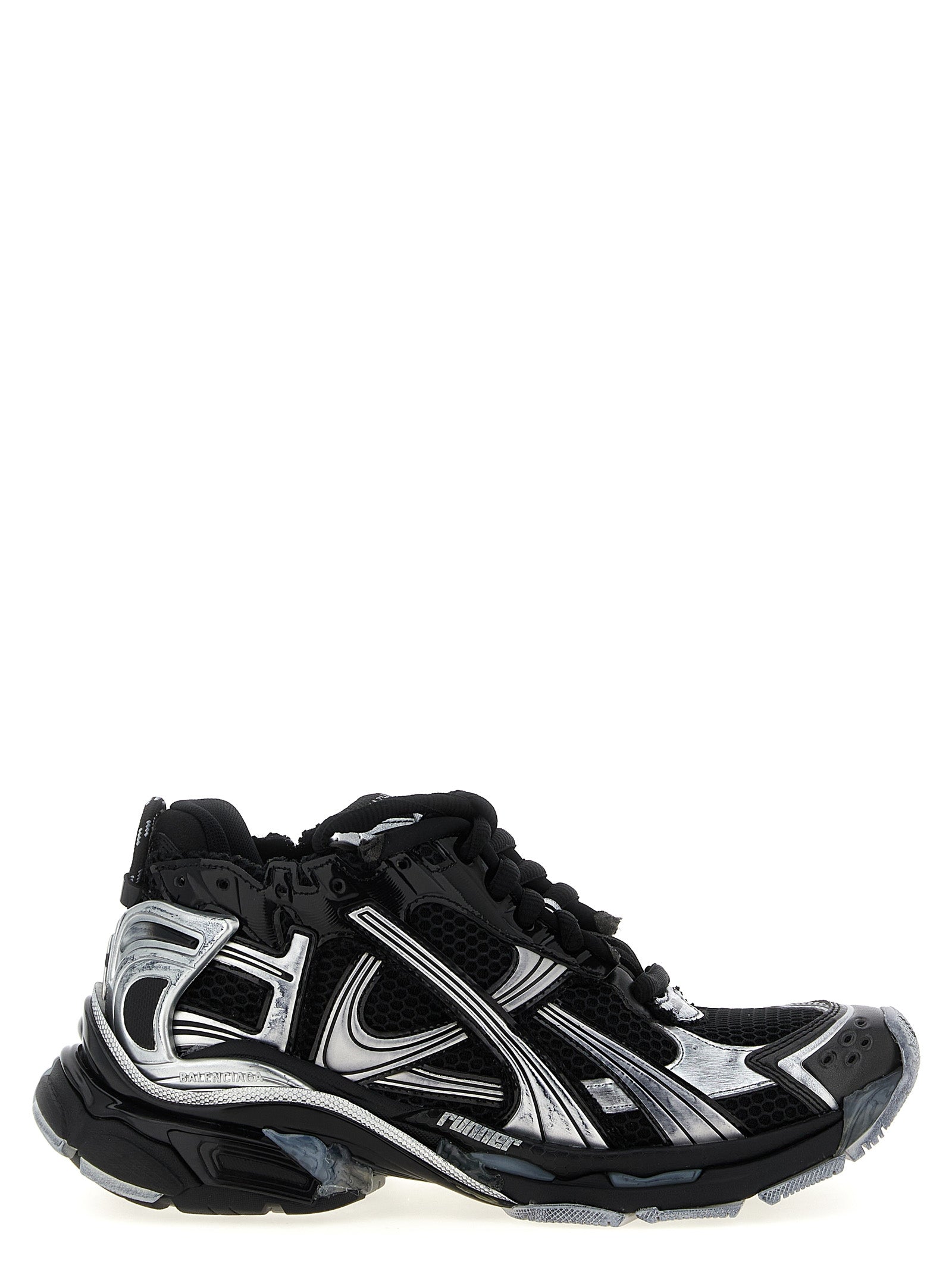 Balenciaga Black Polyethylene Athletic Sneakers