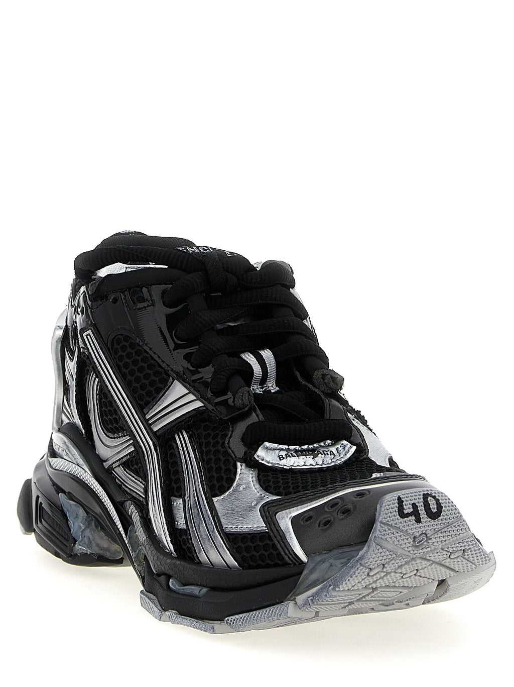 Balenciaga Black Polyethylene Athletic Sneakers