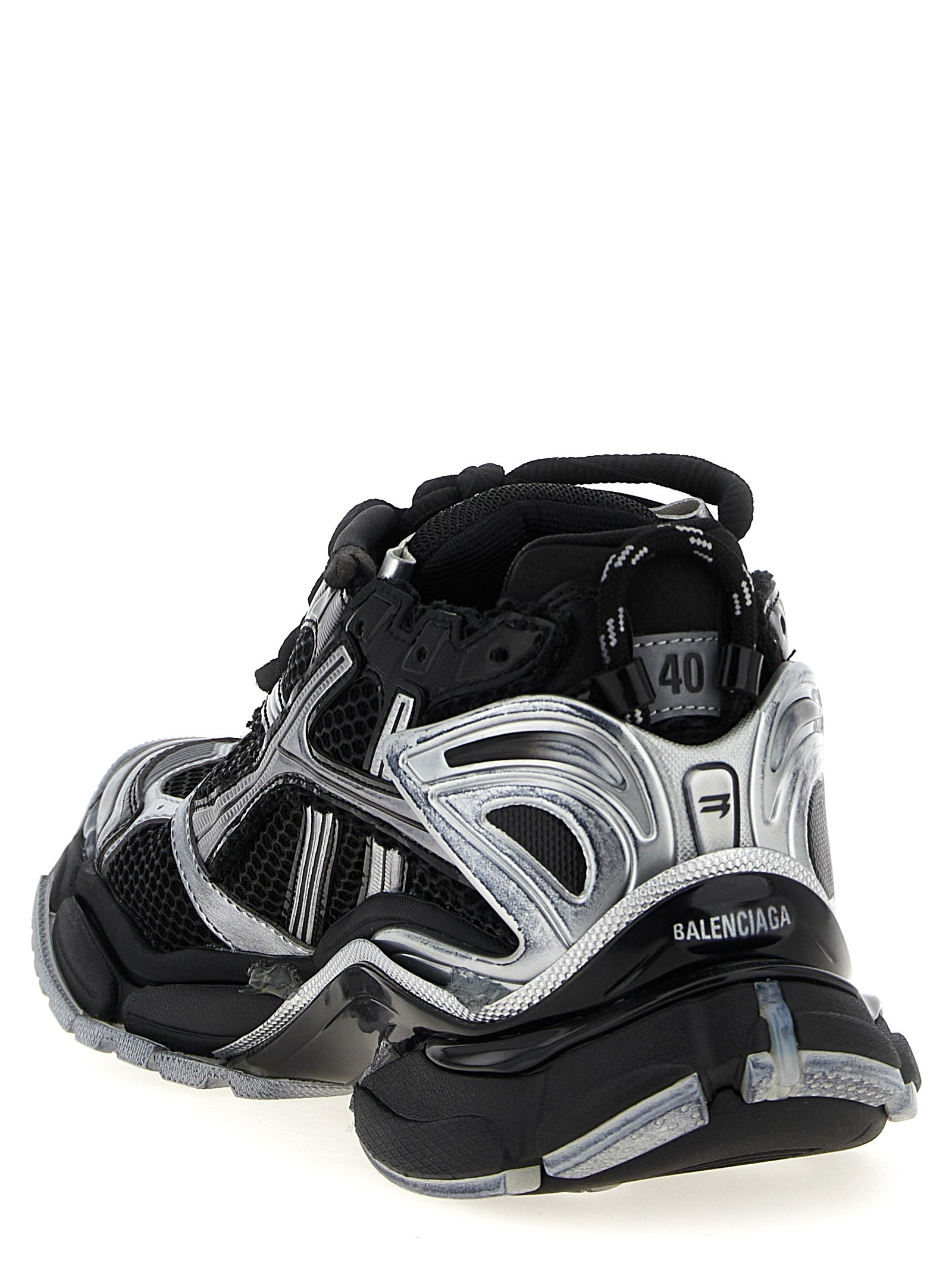Balenciaga Black Polyethylene Athletic Sneakers