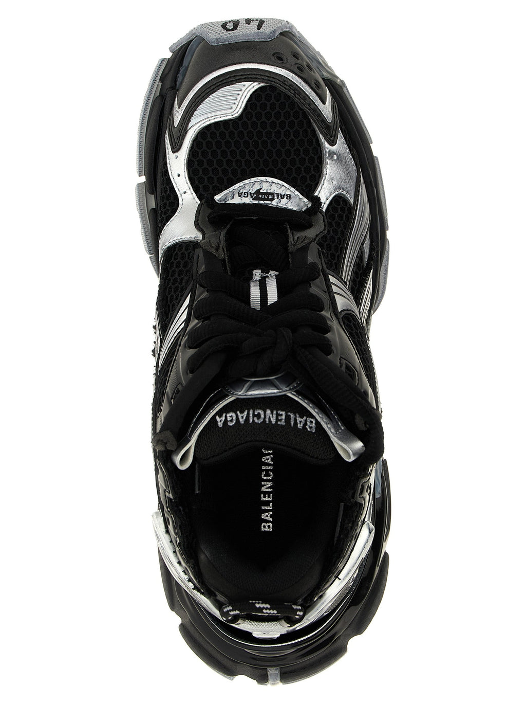 Balenciaga Black Polyethylene Athletic Sneakers