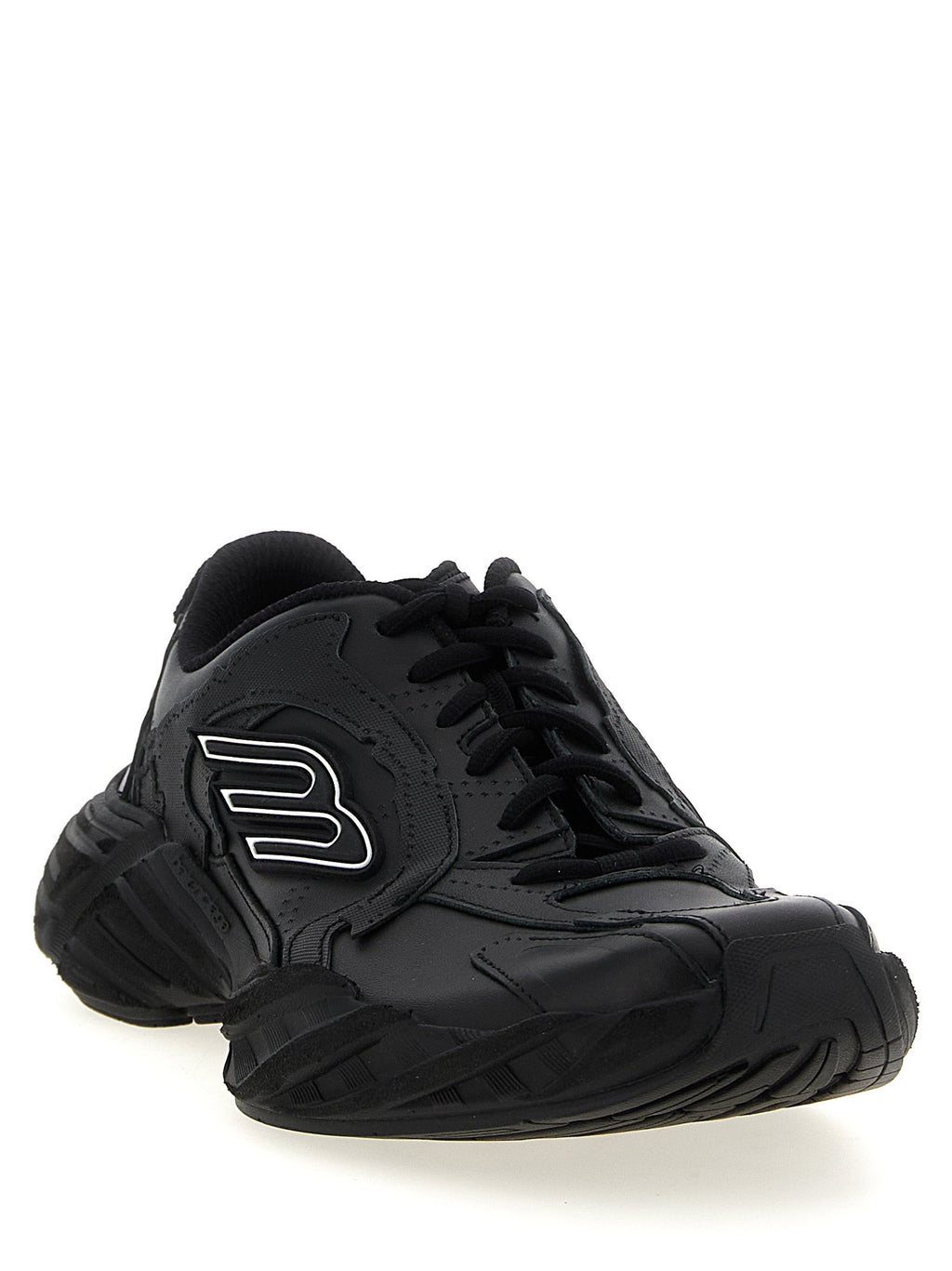 Balenciaga Black Calfskin Athletic Sneakers