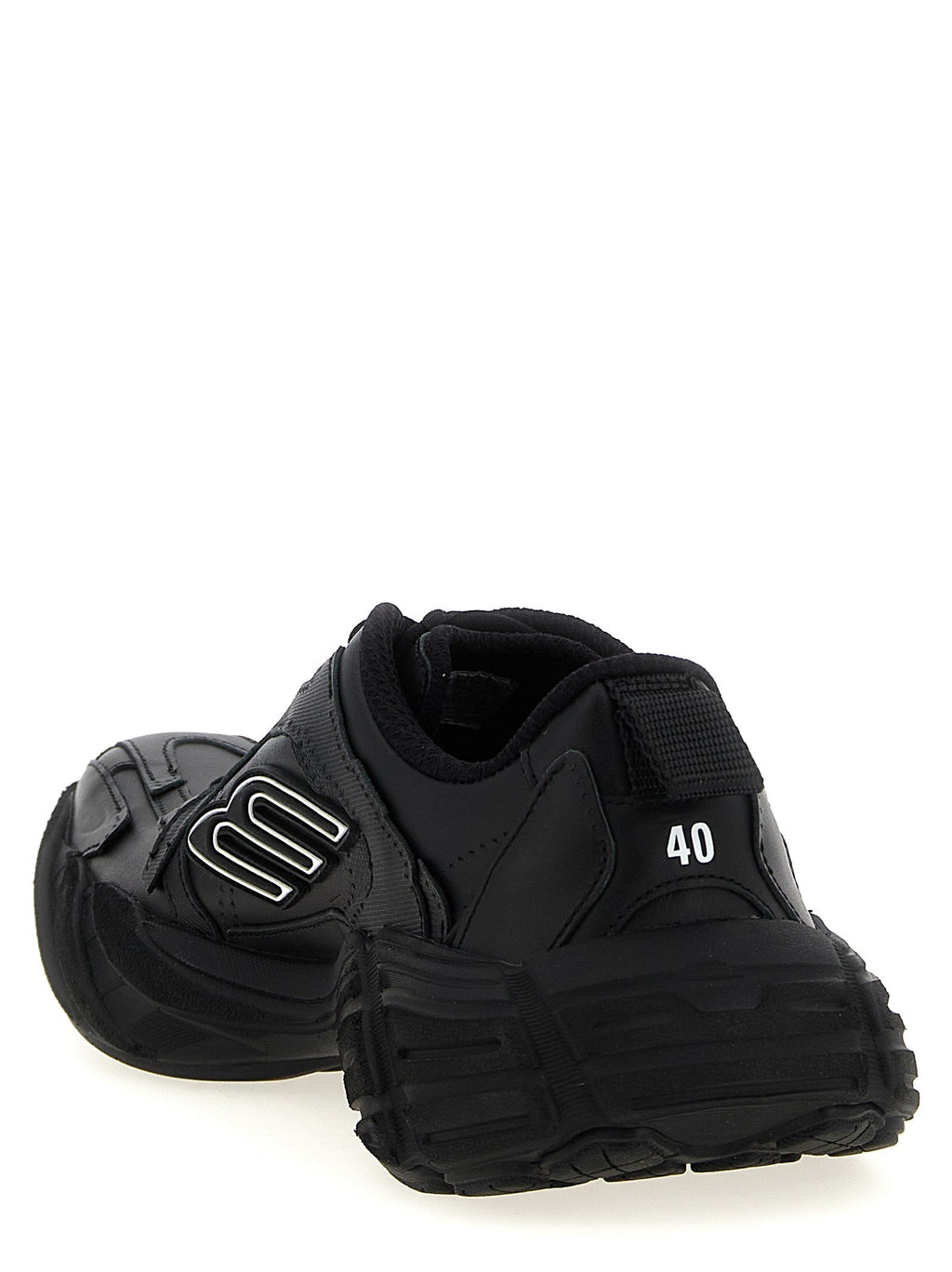Balenciaga Black Calfskin Athletic Sneakers
