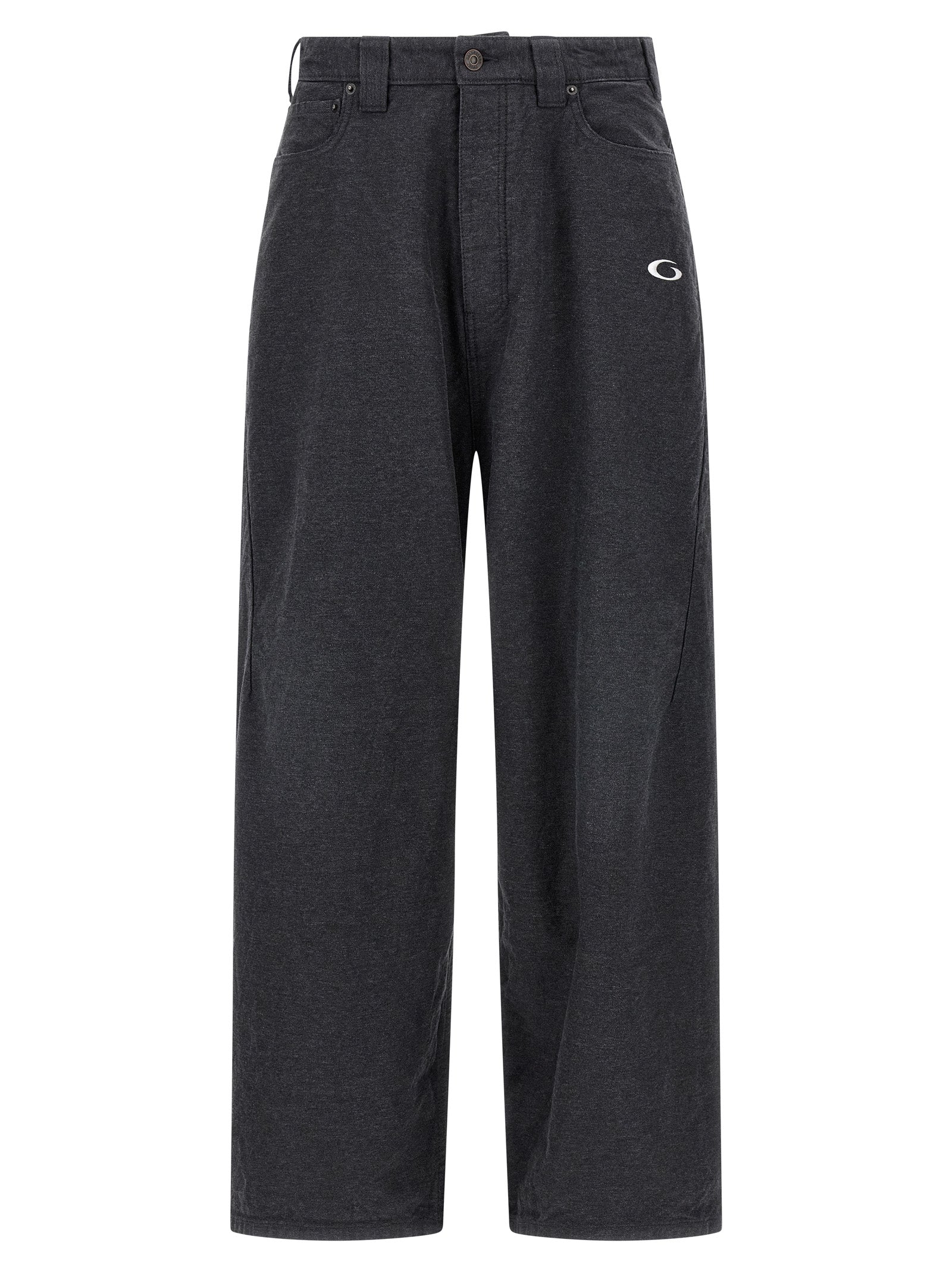 Balenciaga Gray Cotton Casual Pants