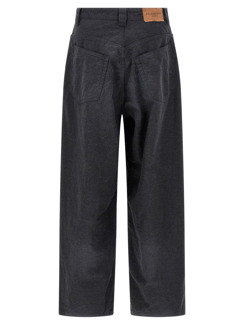 Balenciaga Gray Cotton Casual Pants