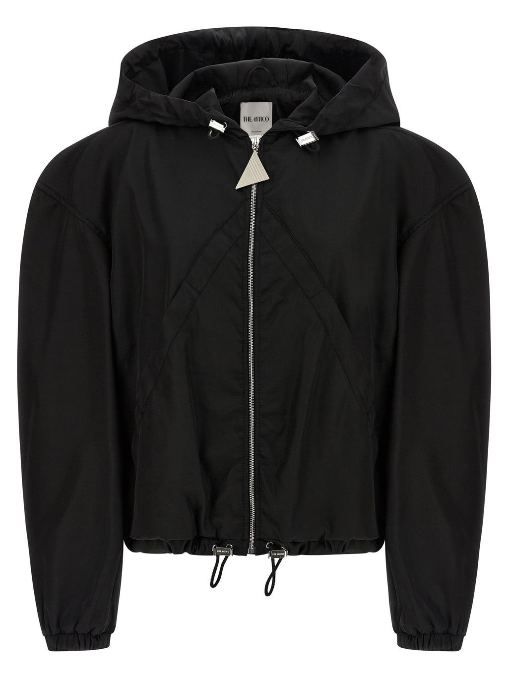 The Attico Black Polyamide Bomber