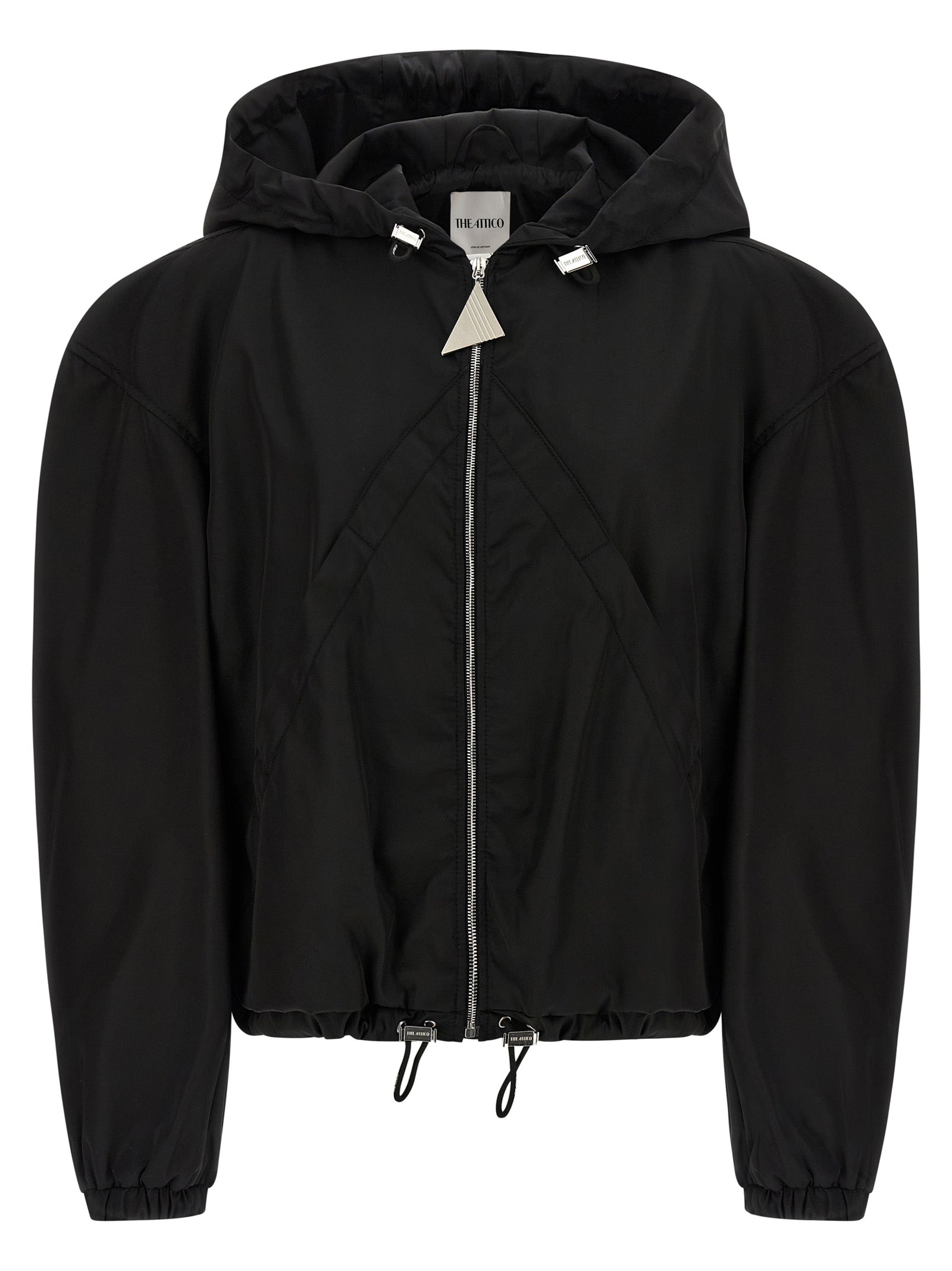 The Attico Black Polyamide Bomber
