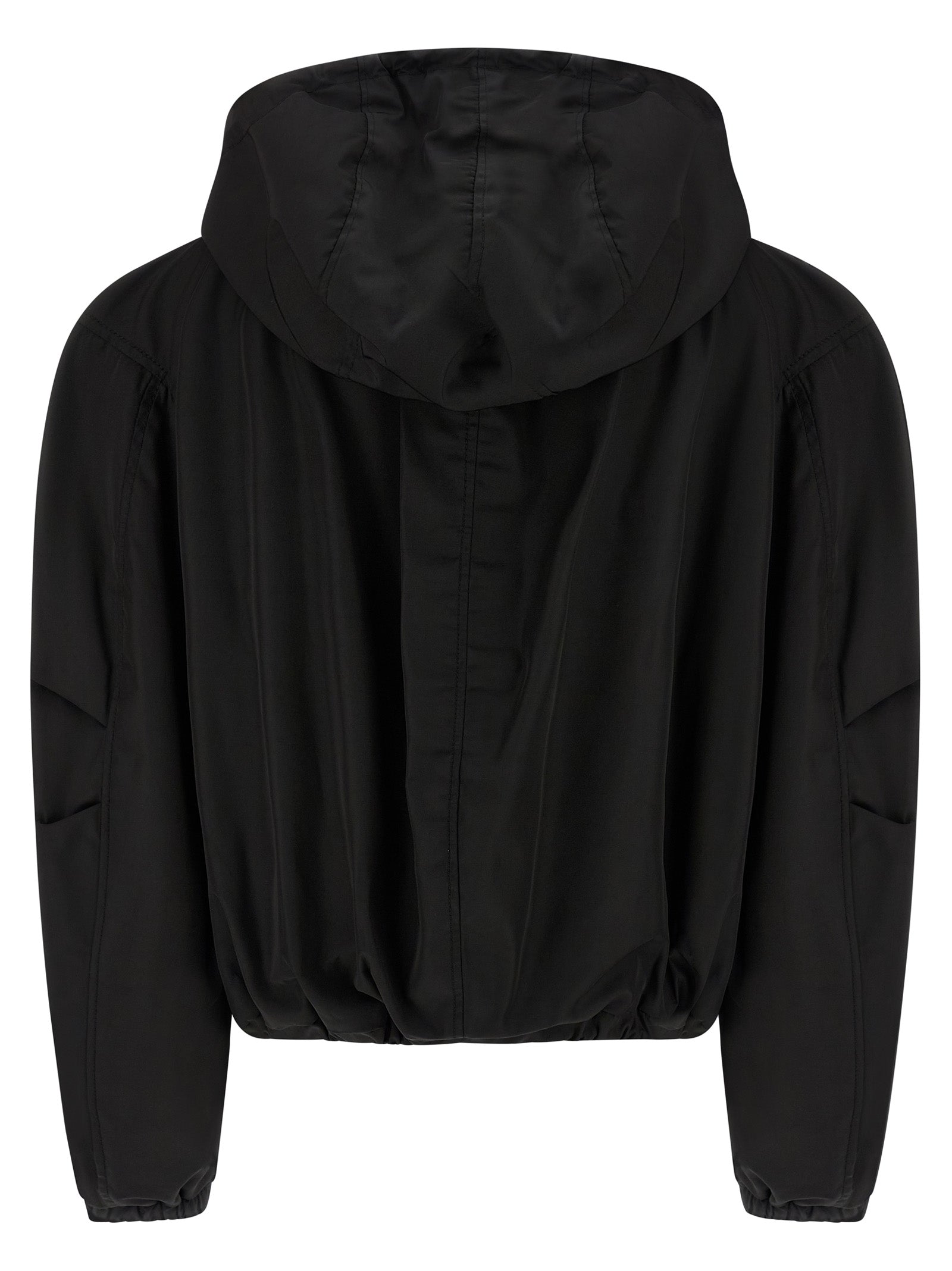 The Attico Black Polyamide Bomber
