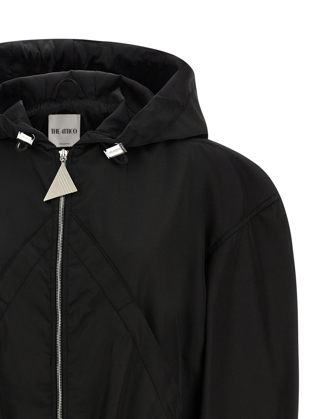 The Attico Black Polyamide Bomber