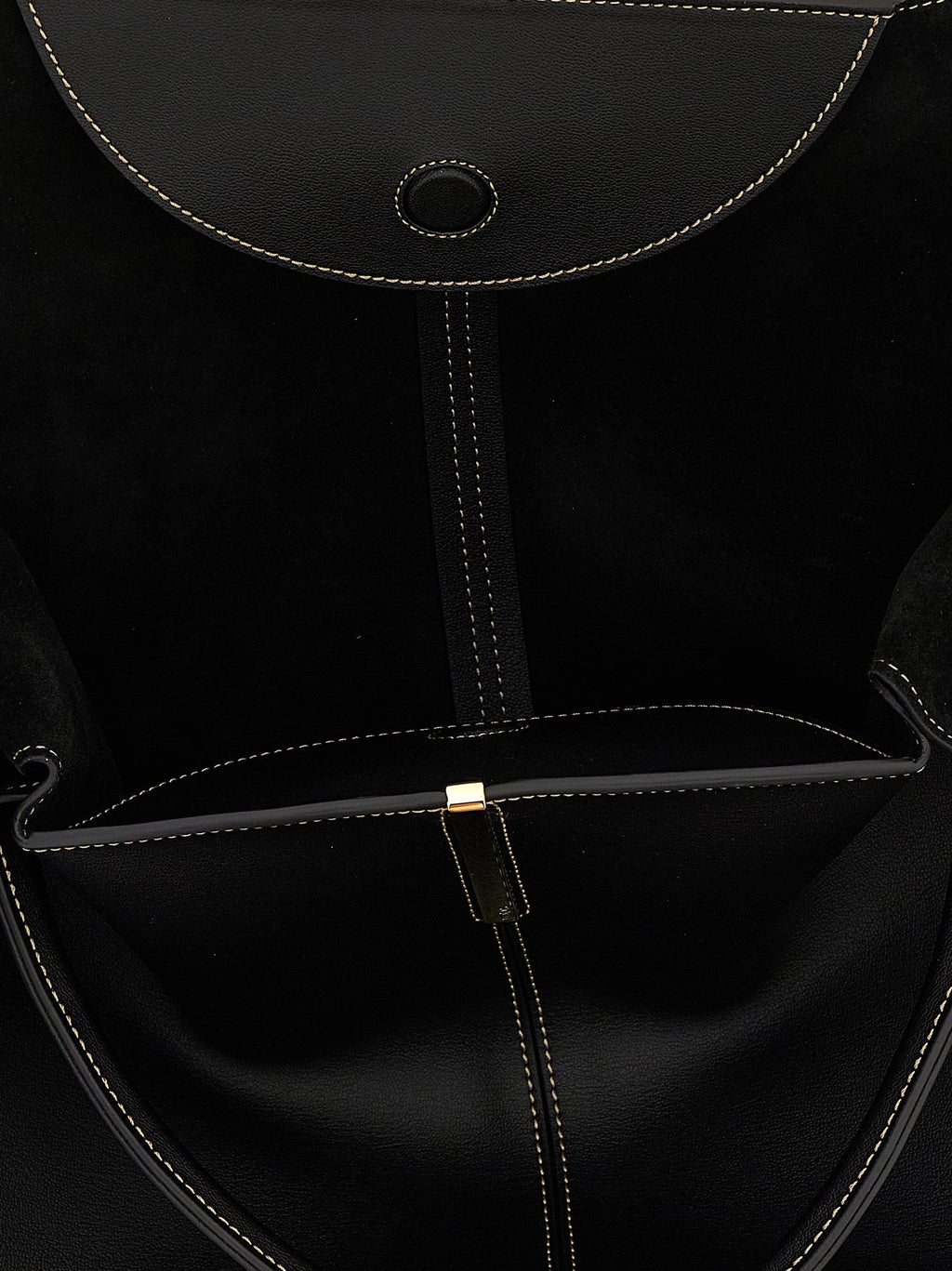 Tod's Black Calfskin Tote Bag