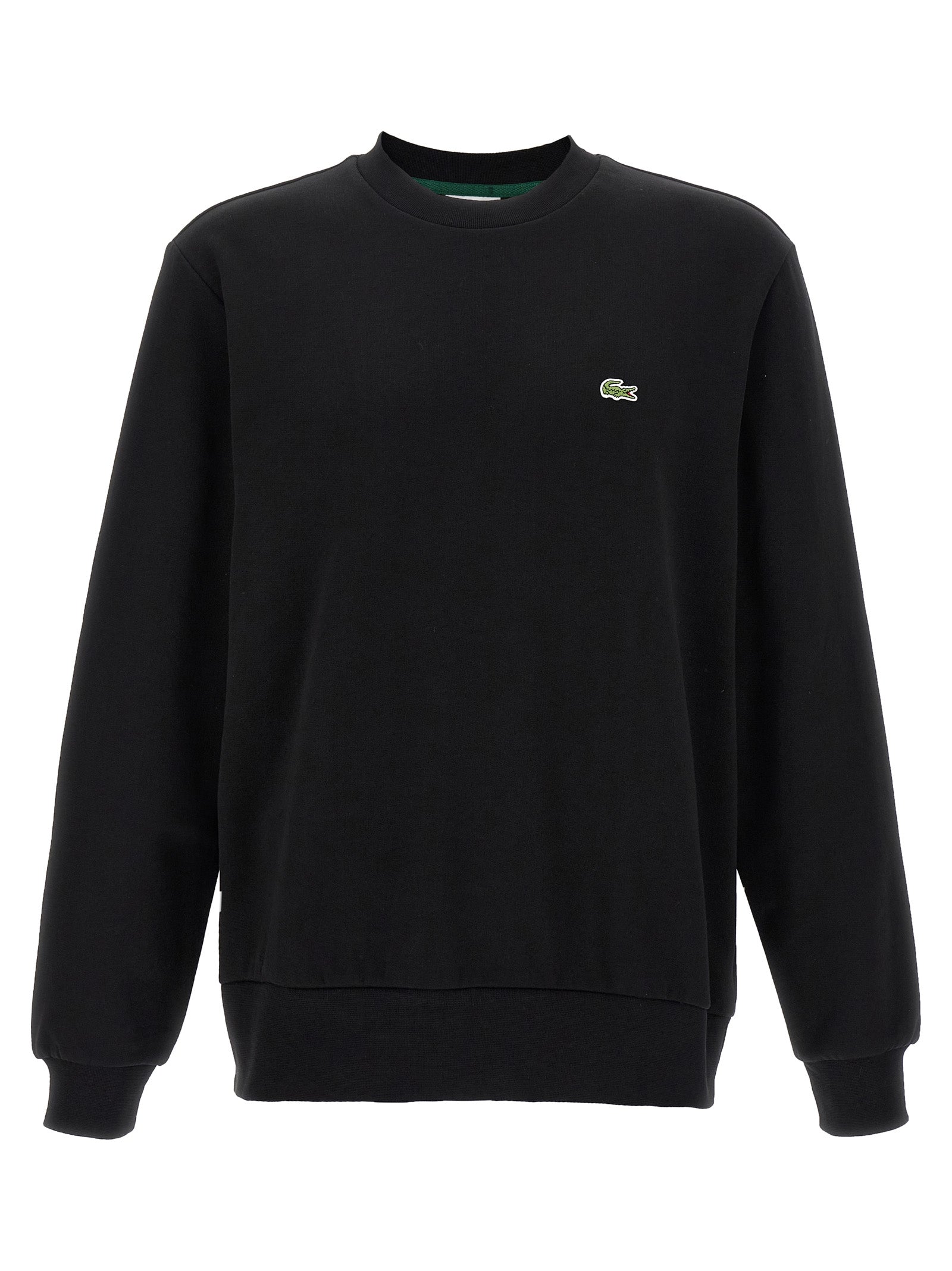 Lacoste Black Cotton Sweatshirt